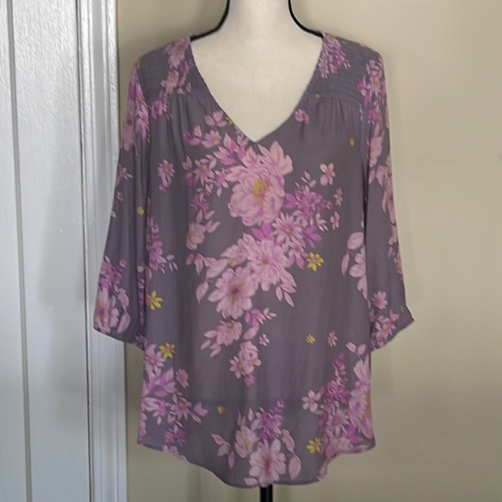 Torrid Crepe Smocked Blouse